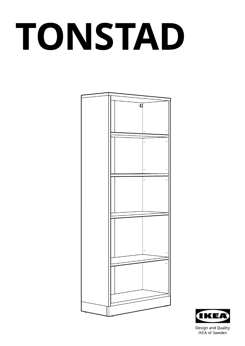 Page 1 de la notice Manuel utilisateur Ikea TONSTAD 605.569.25