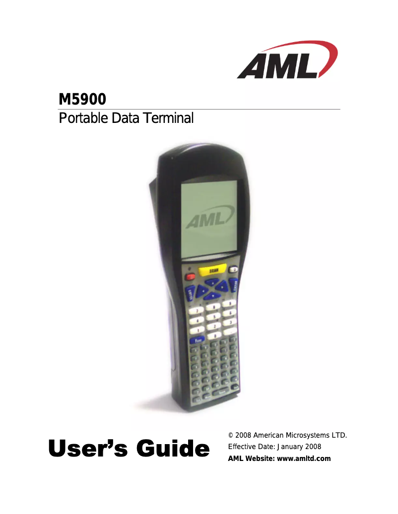 Página 1 del manual Manual de usuario AML M5900i