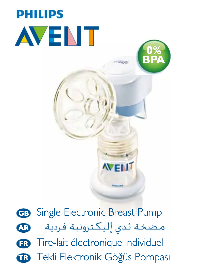 Página 1 del manual Manual de usuario Philips Avent SCF302