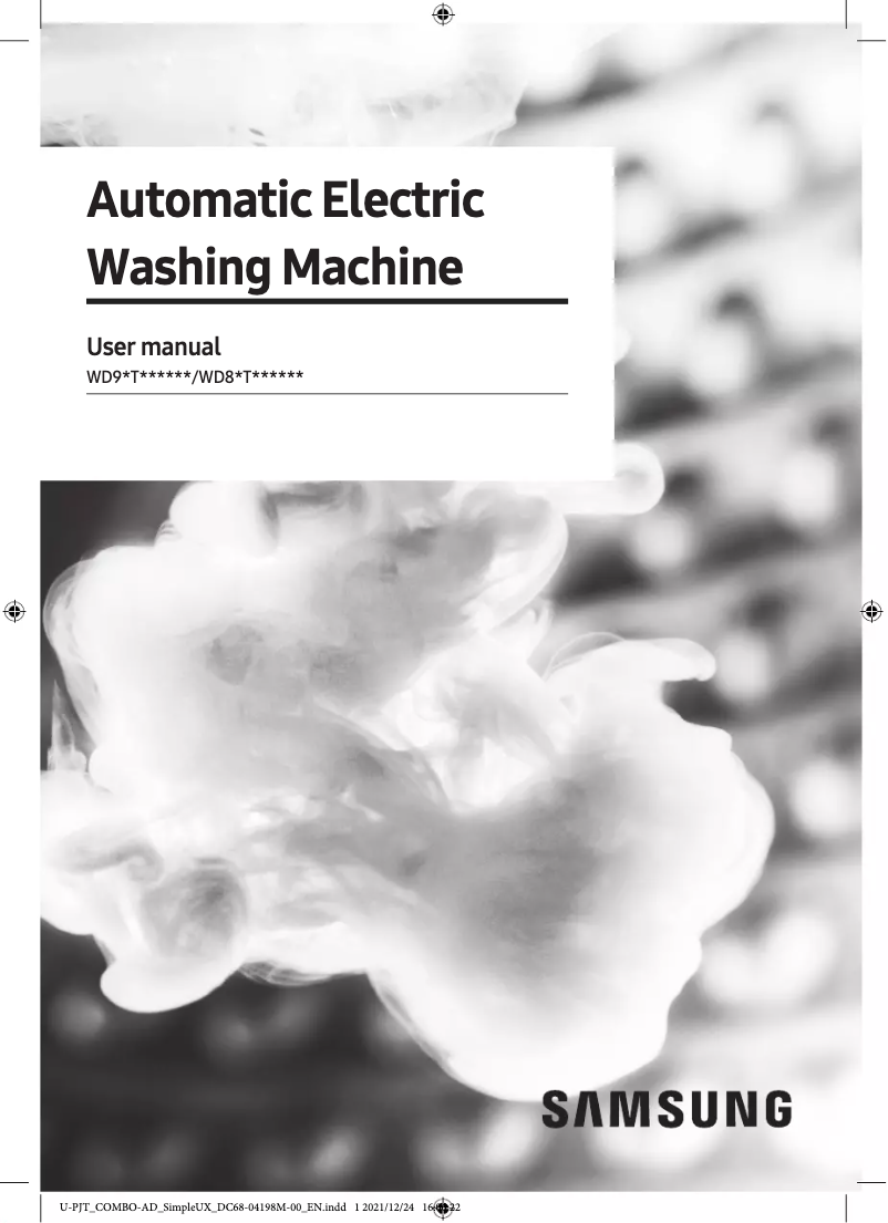 Página 1 del manual Manual de usuario Samsung WD80T634DBE