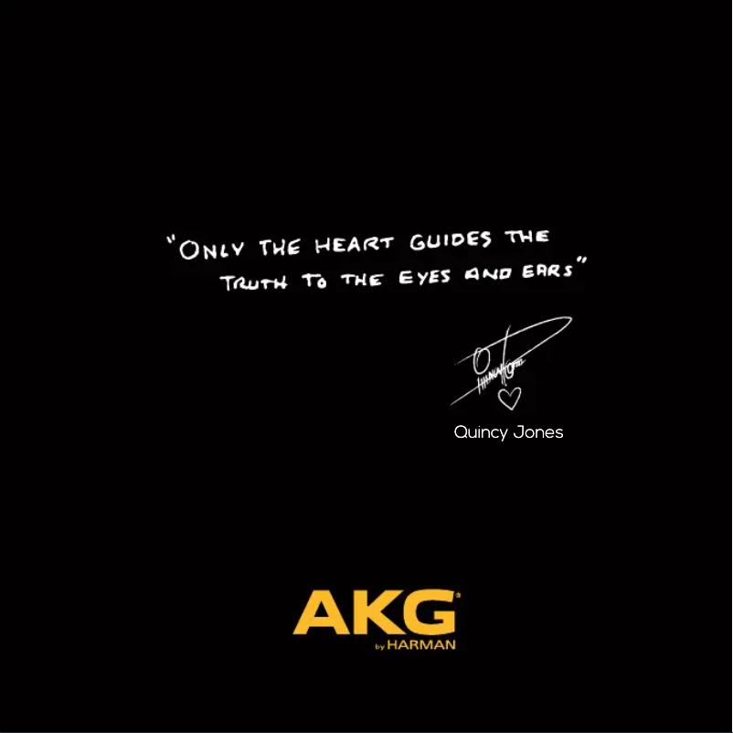 Page 1 de la notice Manuel utilisateur AKG N90Q