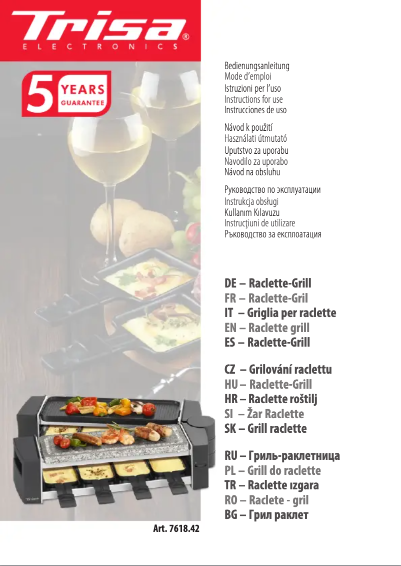 Page 1 de la notice Manuel utilisateur Trisa Vario Fun