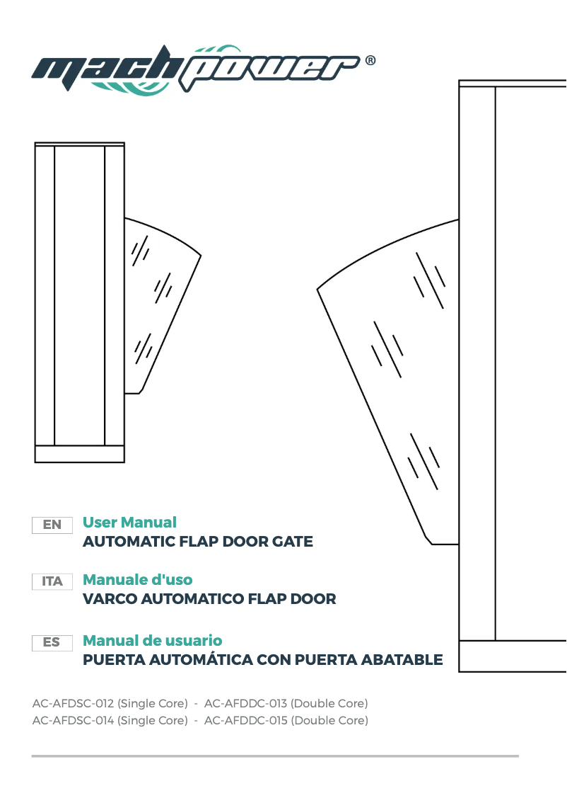 Page 1 de la notice Manuel utilisateur Mach Power AC-AFDDC-013