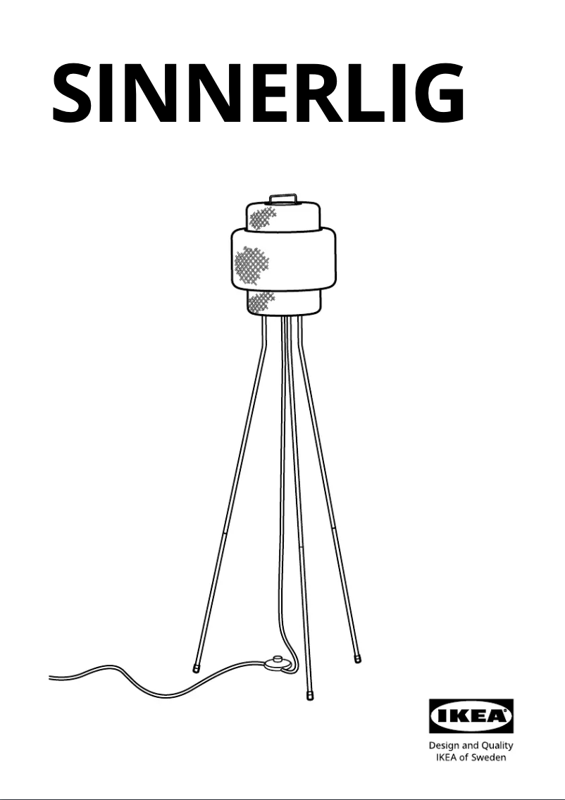 Image de la première page du manuel de l'appareil SINNERLIG 605.012.16