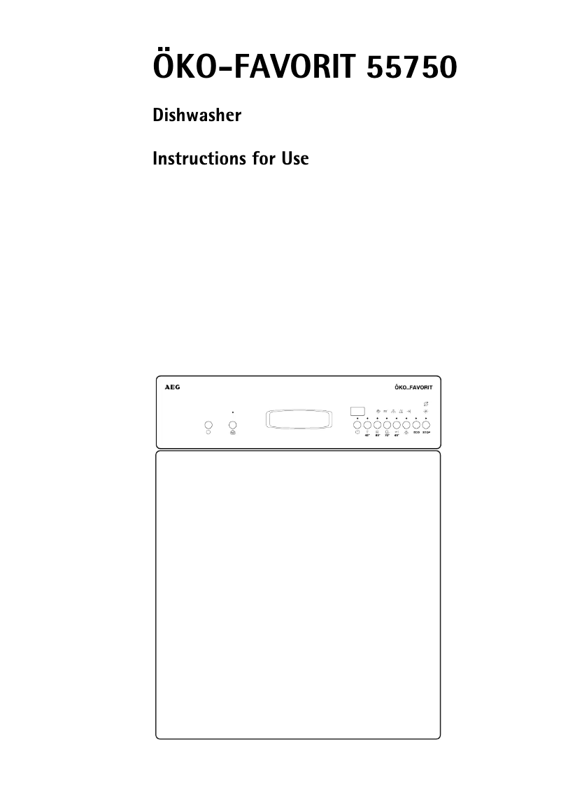 Page 1 de la notice Manuel utilisateur AEG Favorit 55750i-M