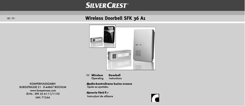 Page 1 de la notice Manuel utilisateur SilverCrest SFK 36 A1