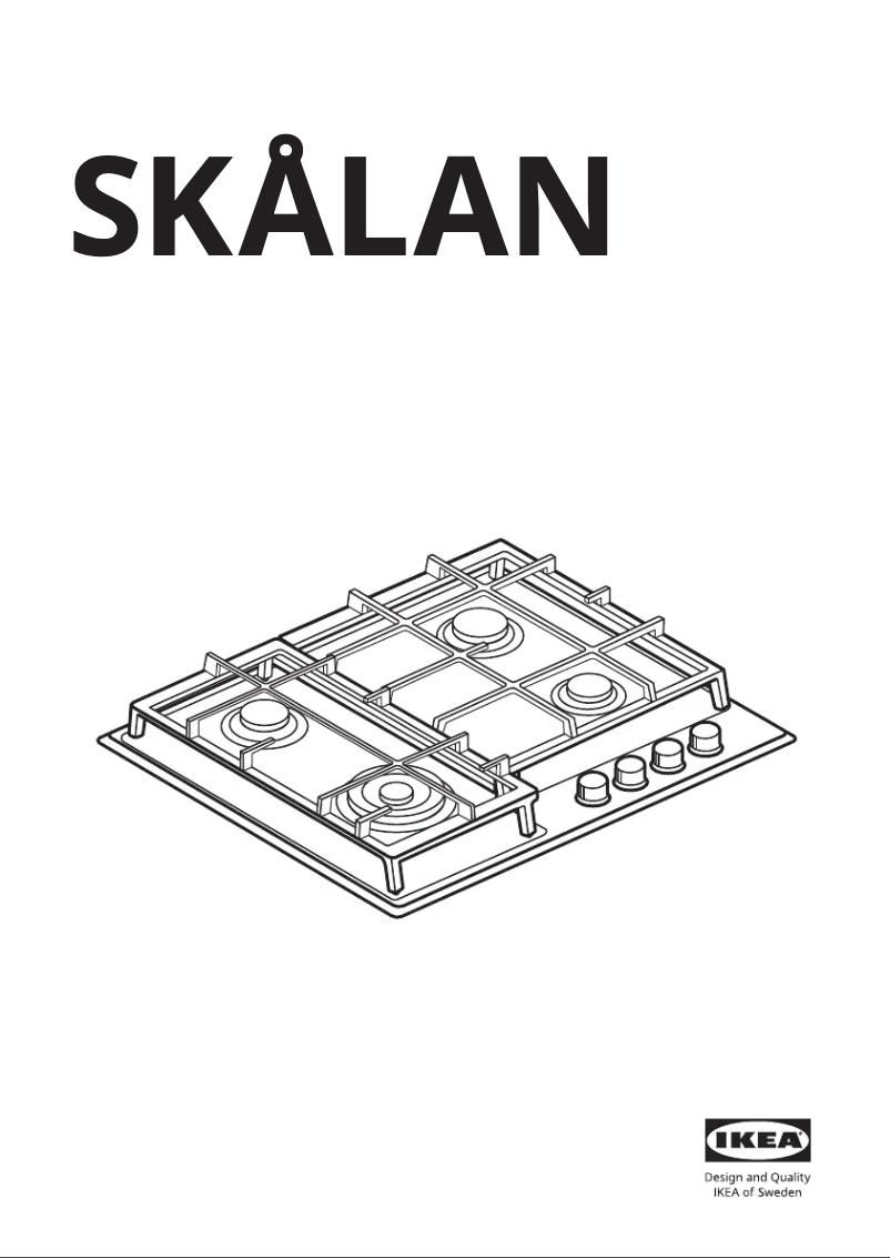 Page 1 de la notice Manuel utilisateur Ikea SKÅLAN 605.302.71