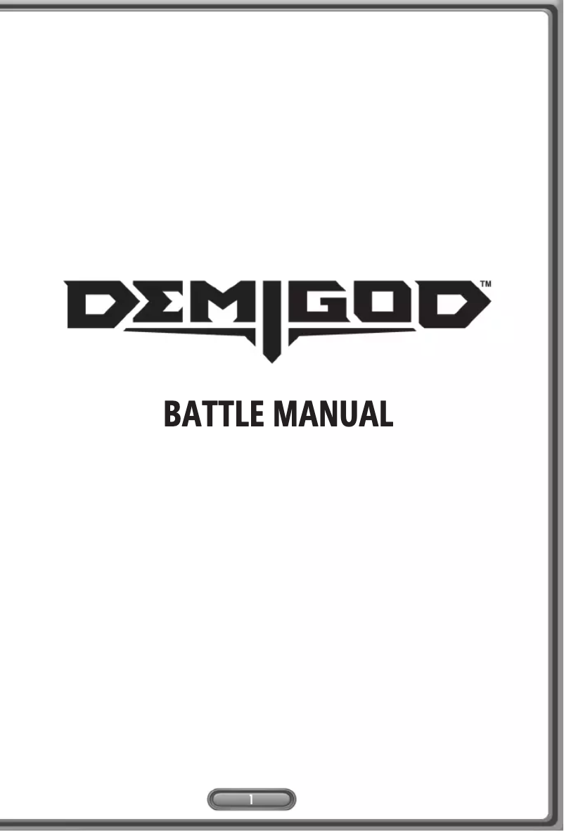 Página 1 del manual Manual de usuario Namco Bandai Games DEMIGOD