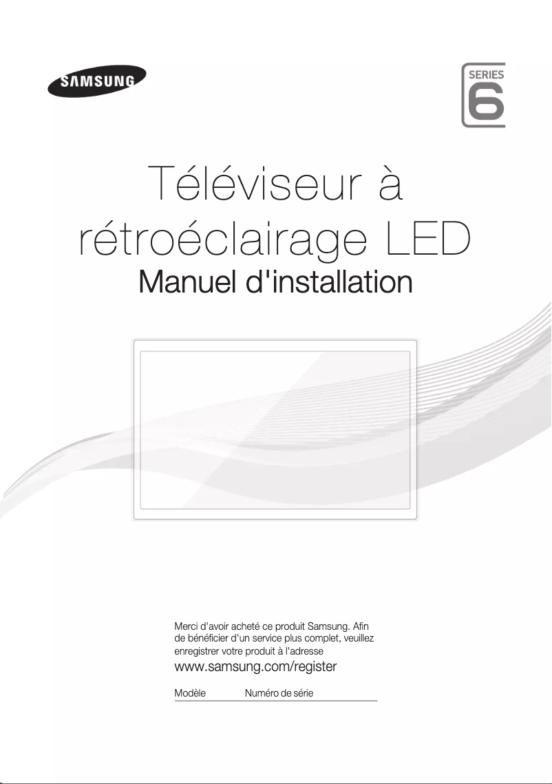 Page 1 de la notice Manuel utilisateur Samsung HG43ED690MB