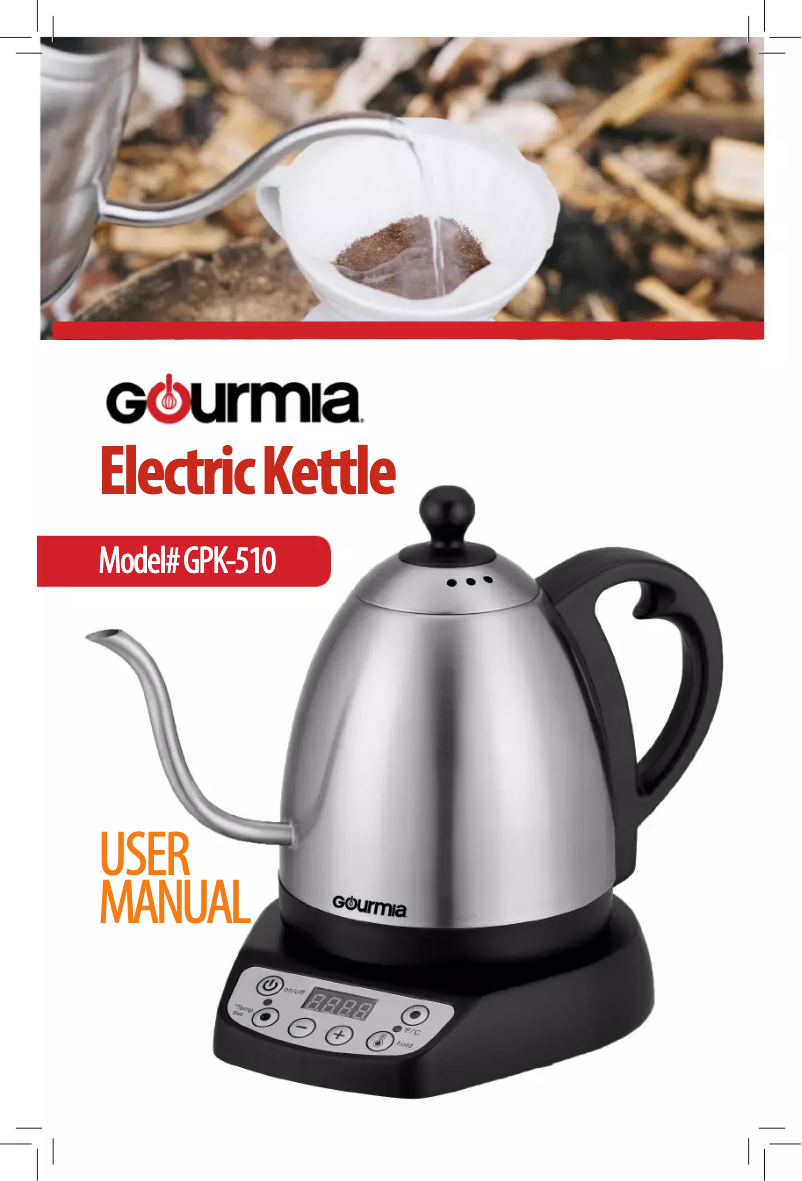 Page 1 of the manual User Manual Gourmia GPK510