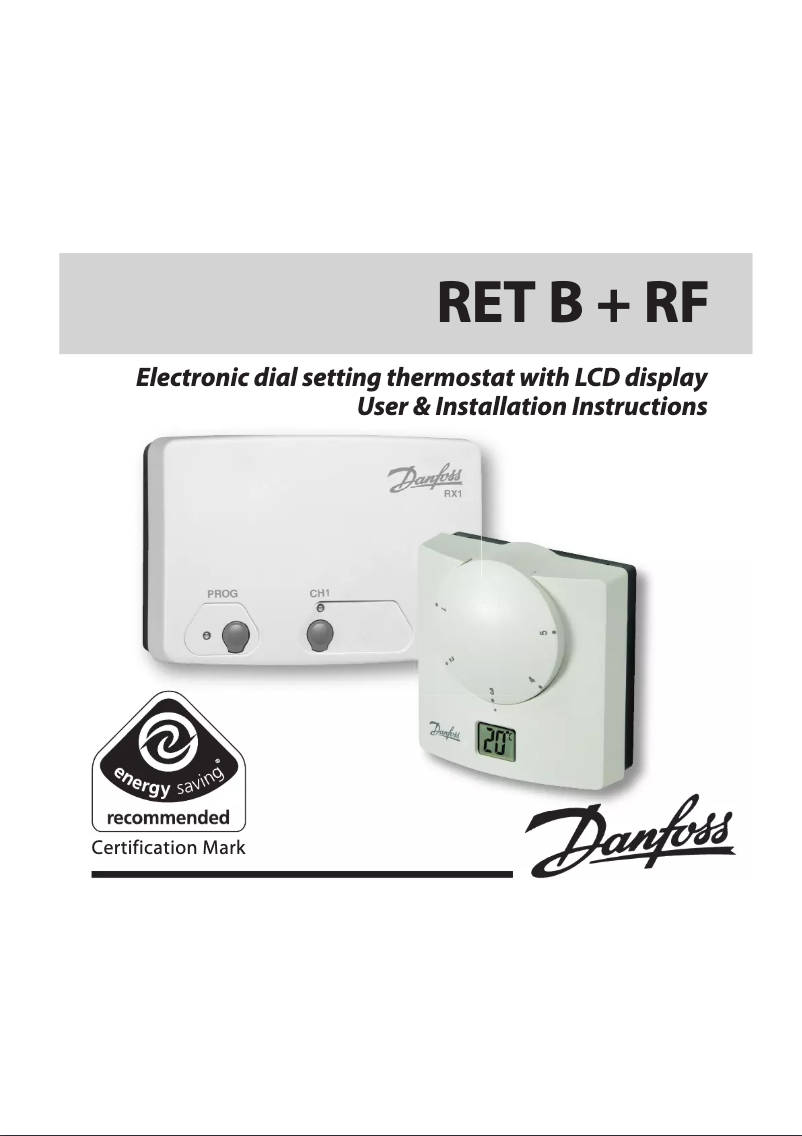 Page 1 de la notice Manuel utilisateur Danfoss RET B