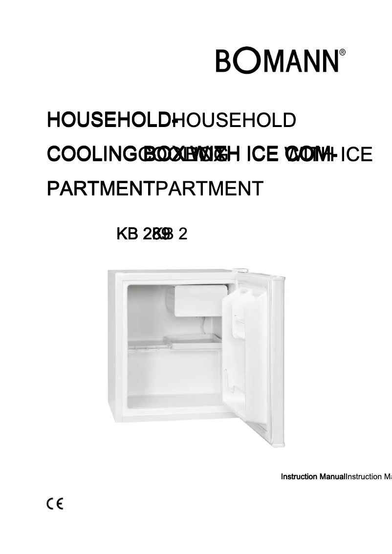 Page 1 de la notice Manuel utilisateur Bomann KB 289