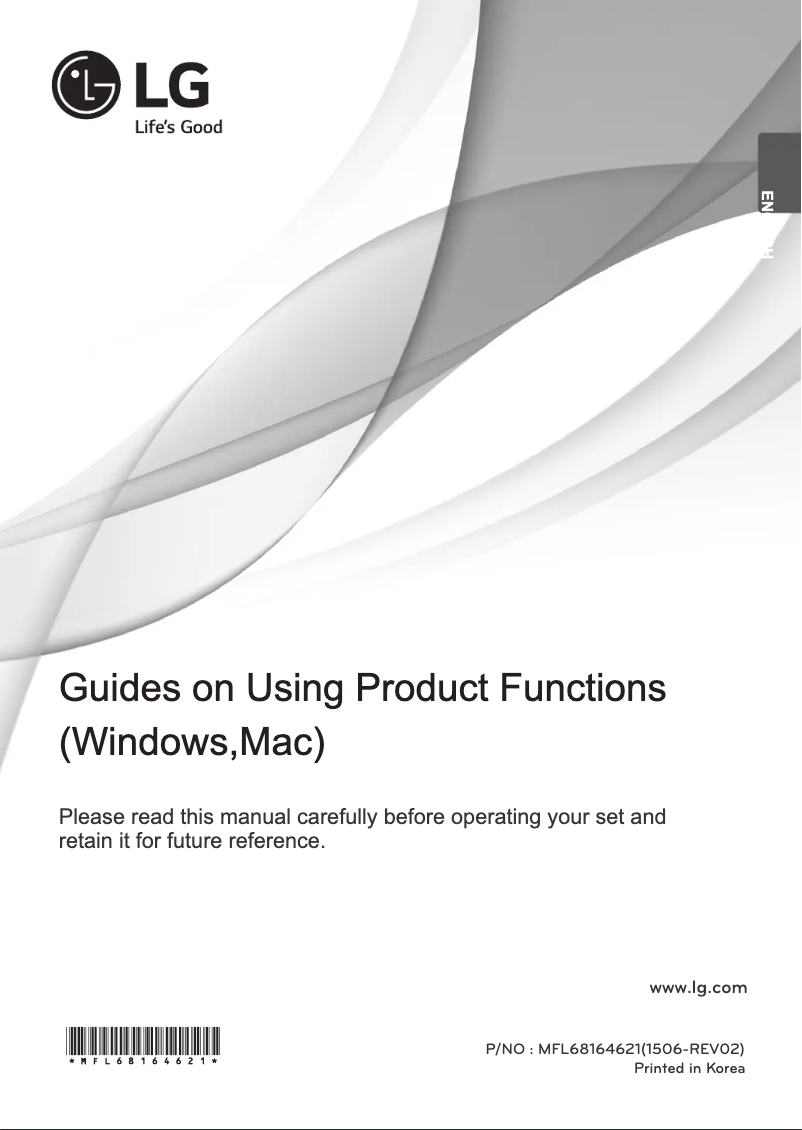 Page 1 de la notice Manuel utilisateur LG 34UM64-P