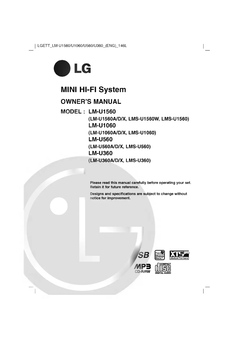 Page 1 de la notice Manuel utilisateur LG LM-U360A