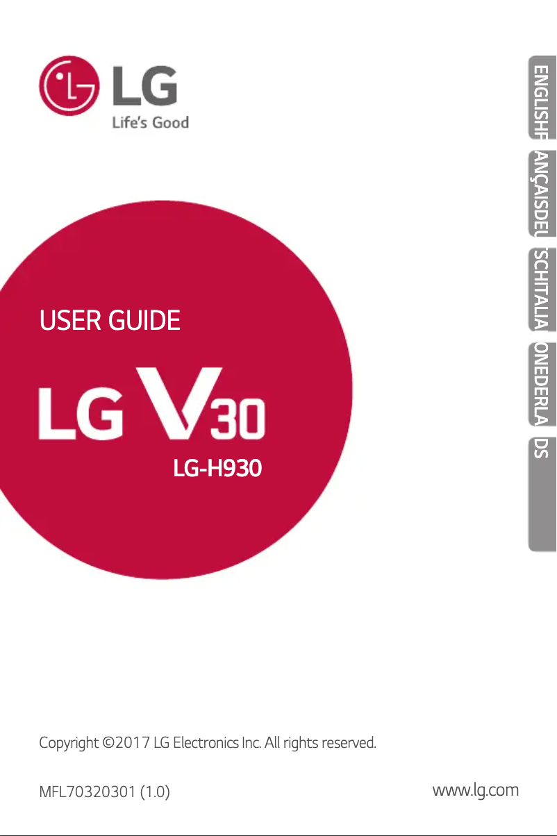 Page 1 de la notice Manuel utilisateur LG H930