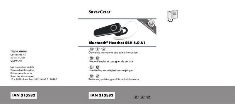 Página 1 del manual Manual de usuario SilverCrest SBH 5.0 A1