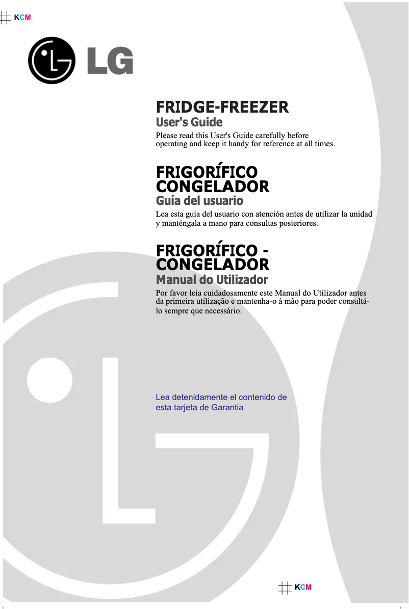 Page 1 de la notice Manuel utilisateur LG GR-4194LN