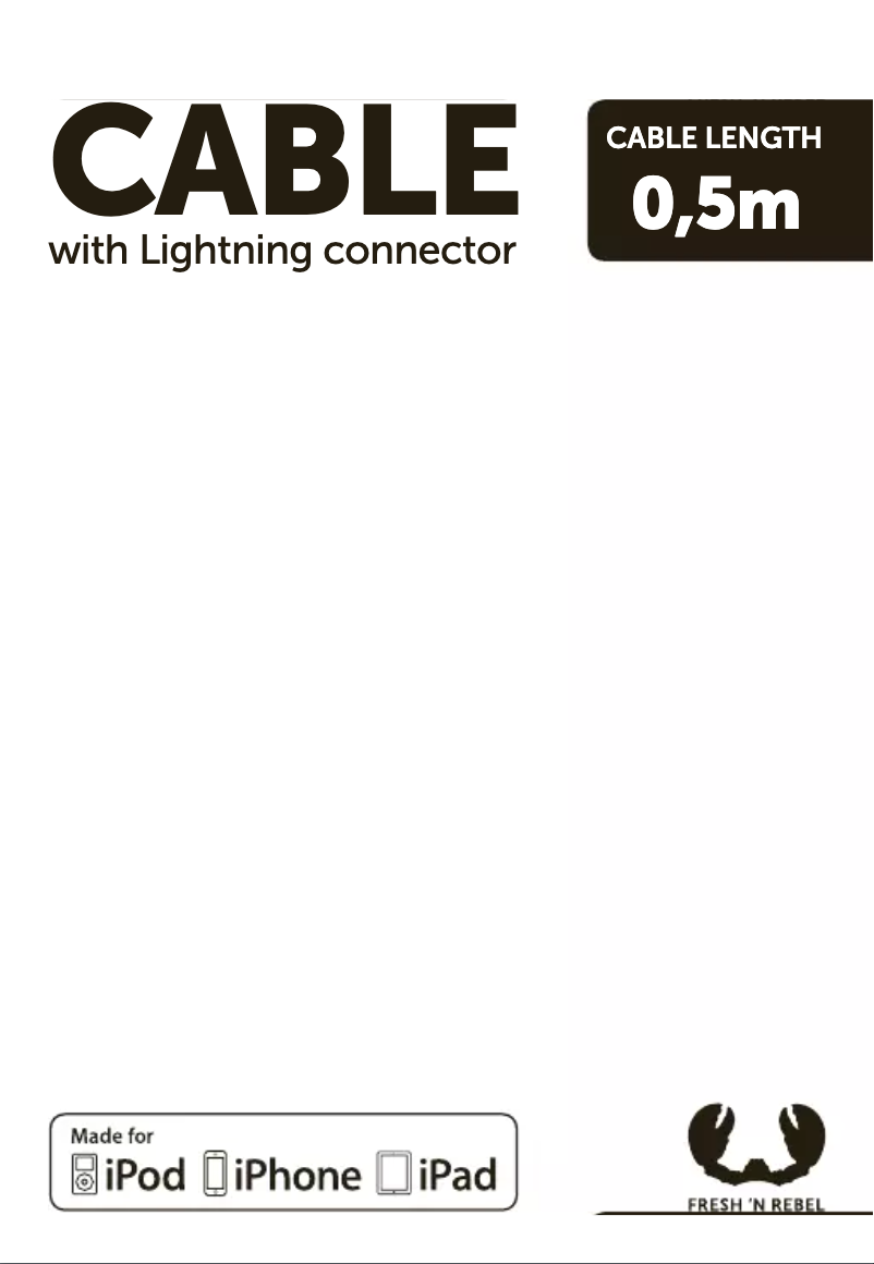 Page 1 of the manual User Manual Fresh 'n Rebel 2LC050YL