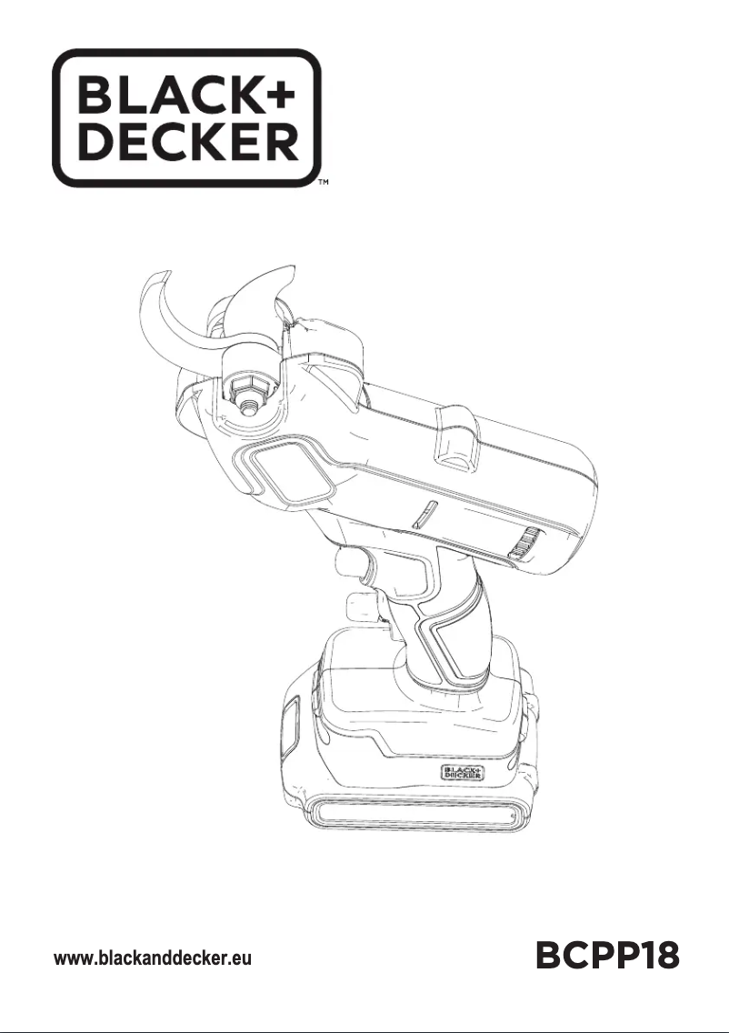 Page 1 de la notice Manuel utilisateur Black & Decker BCPP18
