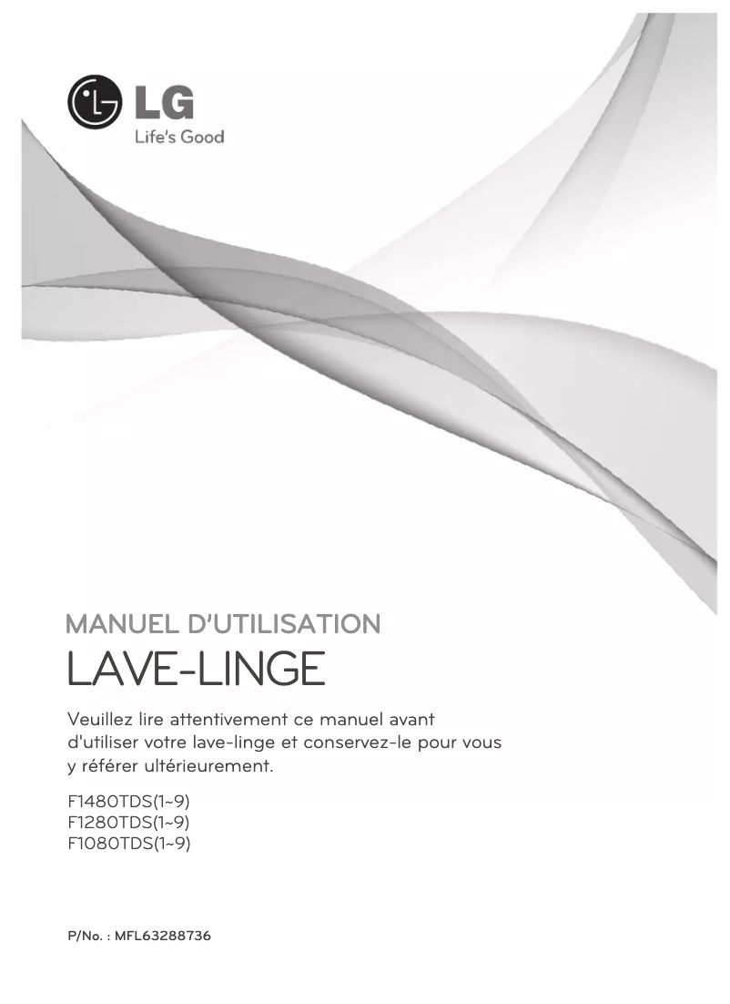 Página 1 del manual Manual de usuario LG F1480TDS6