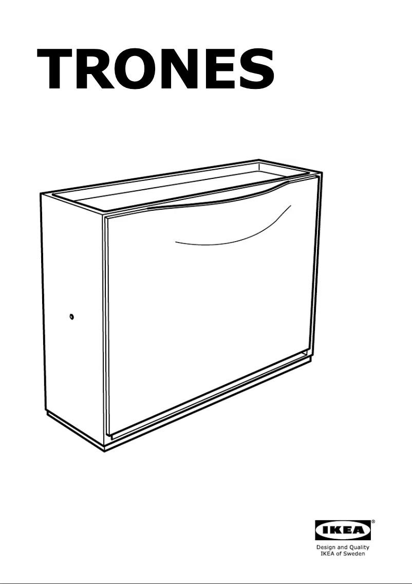 Page 1 de la notice Mode d'emploi Ikea TRONES