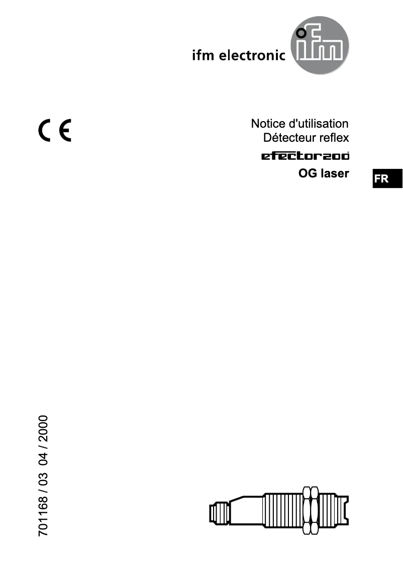 Page 1 de la notice Manuel utilisateur IFM OG5105