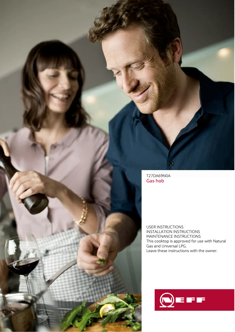 Página 1 del manual Manual de instrucciones Neff T27DA69N0A