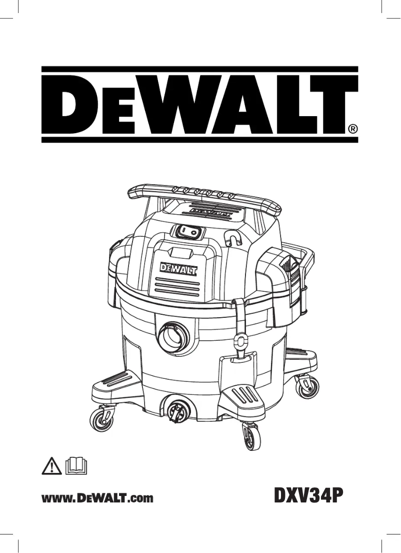 Page 1 of the manual User Manual DeWalt DXV34P