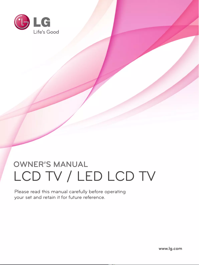 Page 1 de la notice Manuel utilisateur LG 32LD575