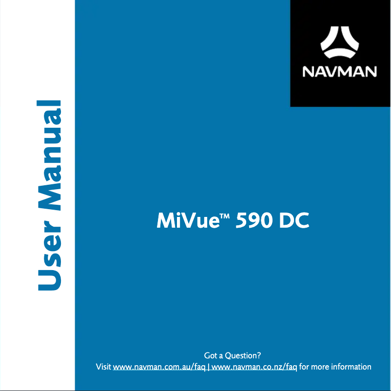Page 1 de la notice Manuel utilisateur Navman MiVue 590 DC