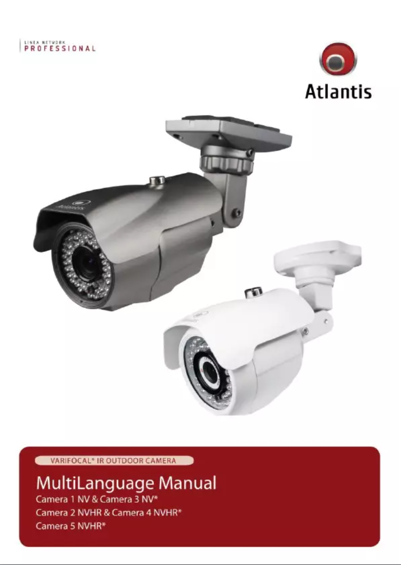 Page 1 de la notice Manuel utilisateur Atlantis Land A02-OACAM3X