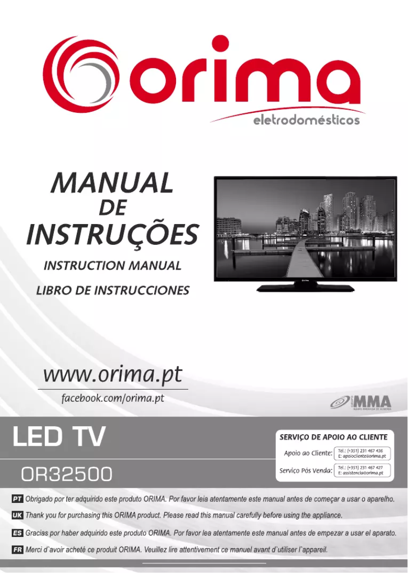 Page 1 de la notice Manuel utilisateur Orima OR32500