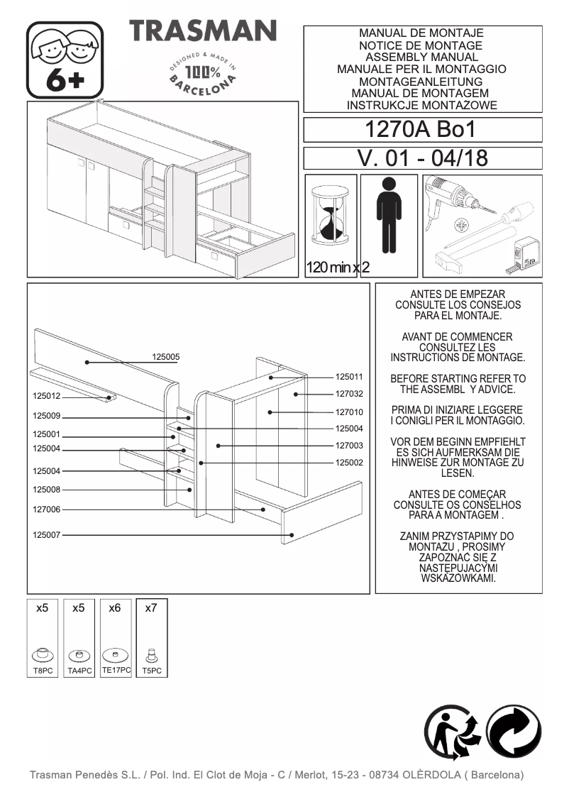 Página 1 del manual Manual de usuario Trasman Barca