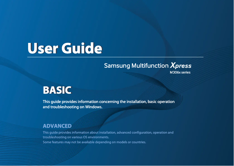 Page 1 de la notice Manuel utilisateur Samsung Xpress SL-M3065FW