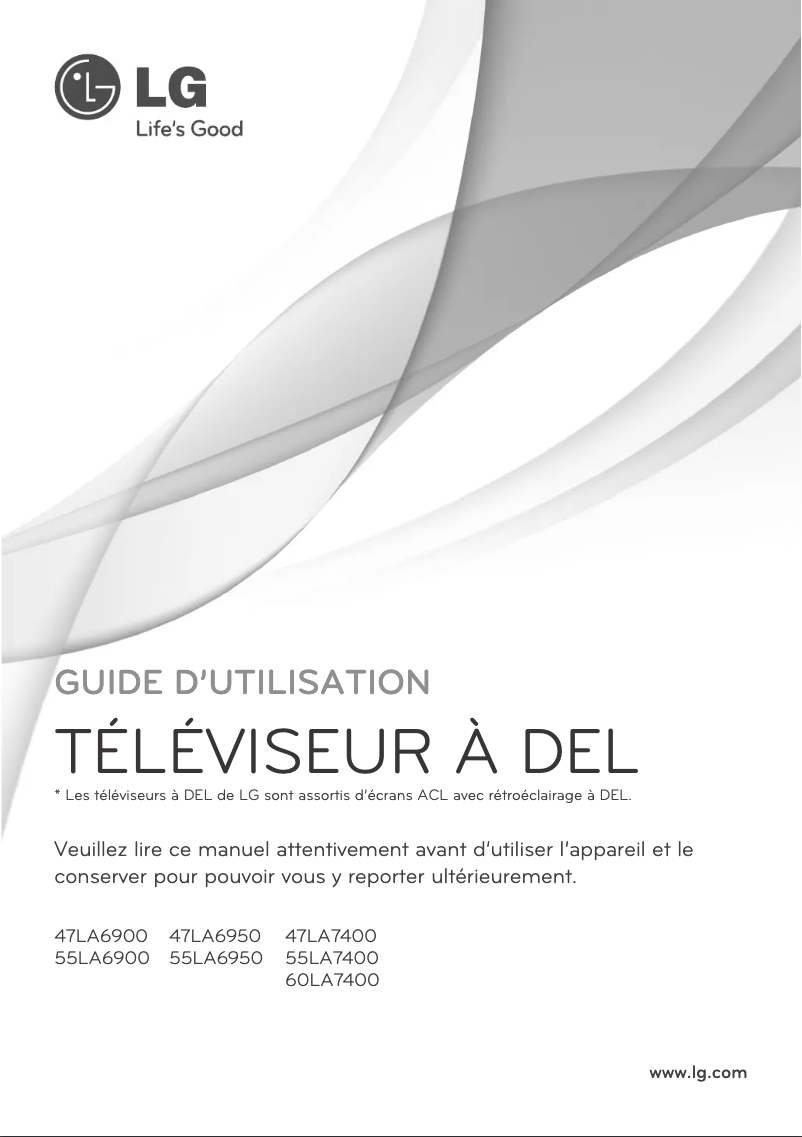 Página 1 del manual Manual de usuario LG 55LA6900