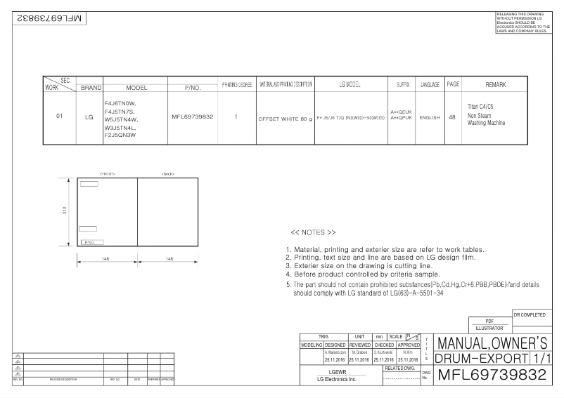 Página 1 del manual Manual de usuario LG F4J6TN2S