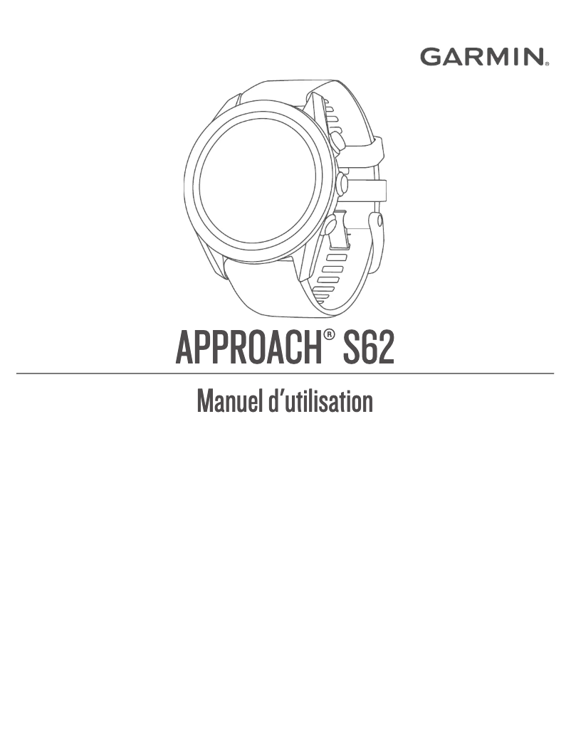 Page 1 de la notice Manuel utilisateur Garmin Approach S62