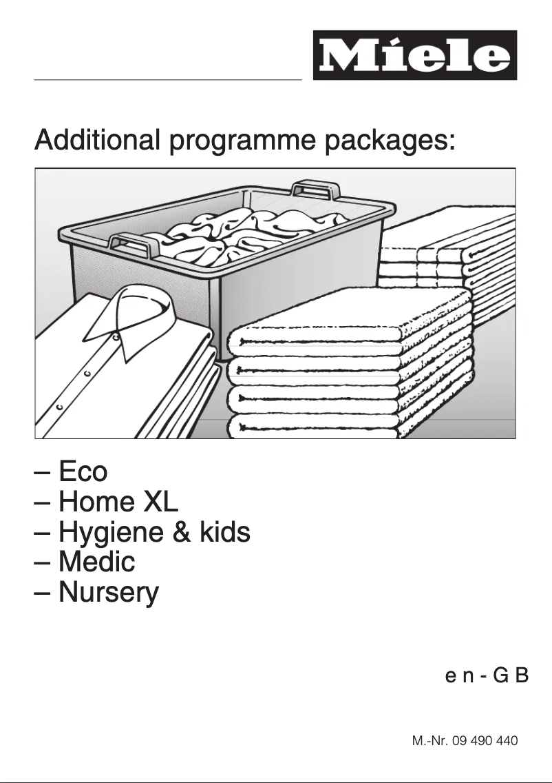 Page 1 de la notice Manuel utilisateur Miele W 5964 WPS