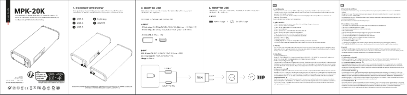 Page 1 de la notice Manuel utilisateur Mars Gaming MPK-20K