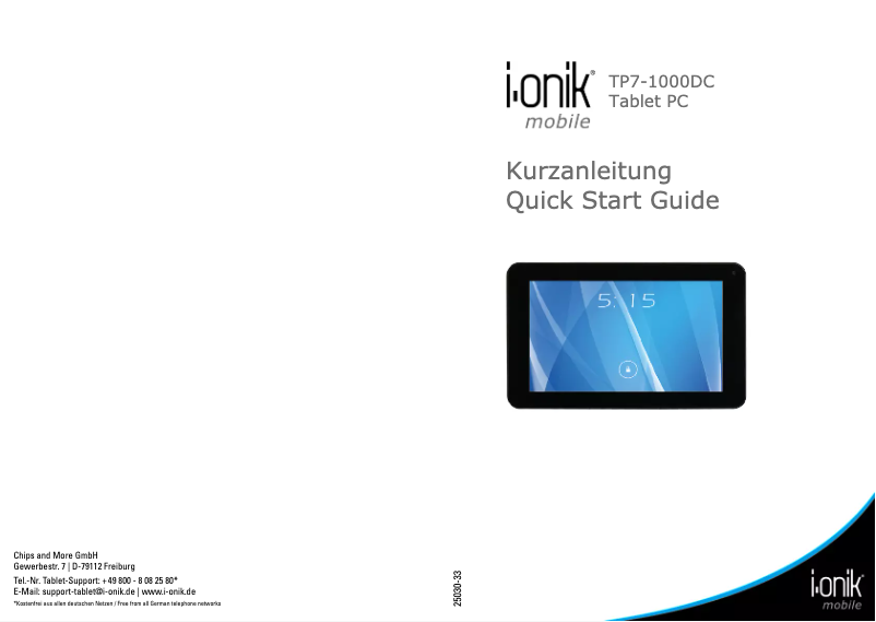 Page 1 de la notice Manuel utilisateur i-onik TP7-1000DC