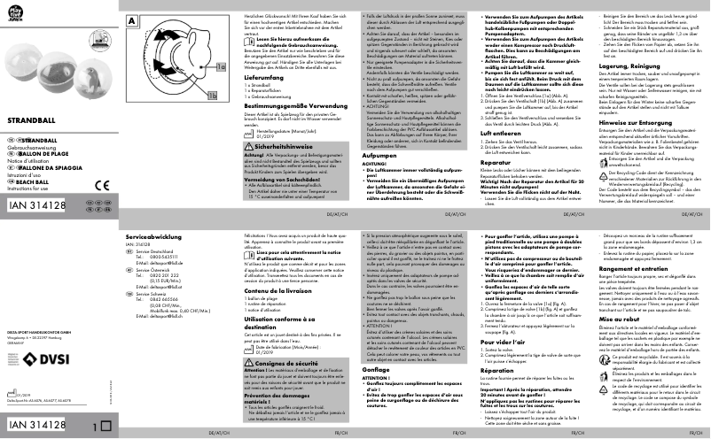 Page 1 de la notice Manuel utilisateur Playtive IAN 314128