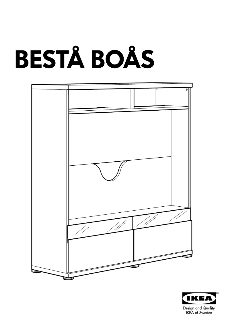 Page 1 de la notice Manuel utilisateur Ikea BESTA BOAS