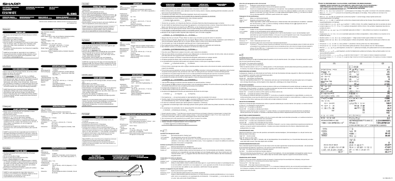 Image de la première page du manuel de l'appareil EL-338GN