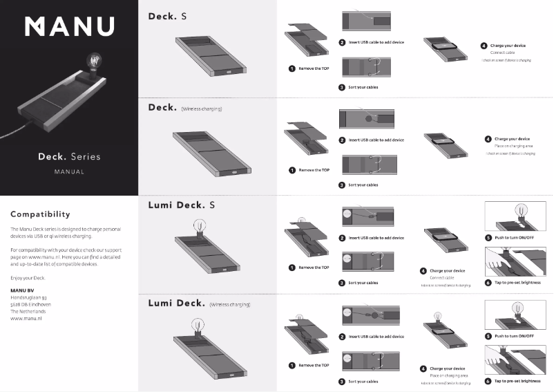 Page 1 of the manual User Manual Manu Deck