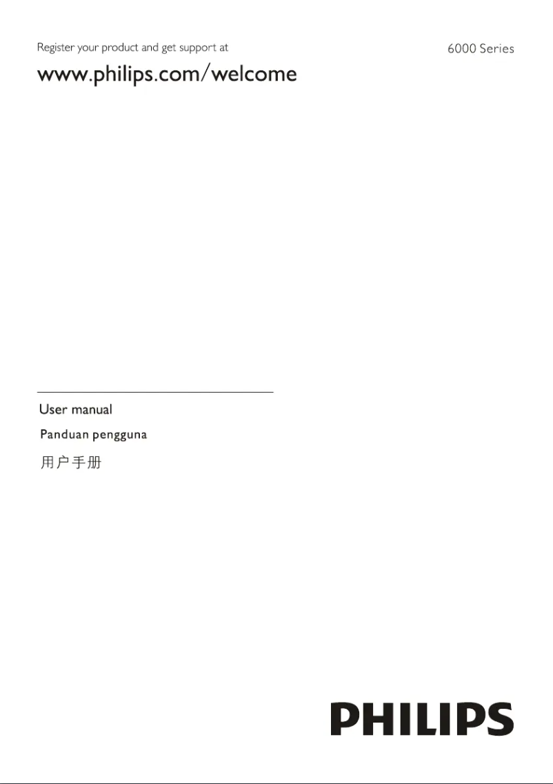 Page 1 of the manual User Manual Philips 6000 series 55PUT6002