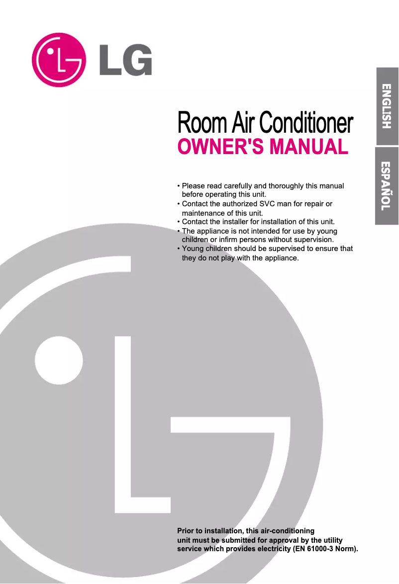 Page 1 de la notice Manuel utilisateur LG LSNC142UBD0