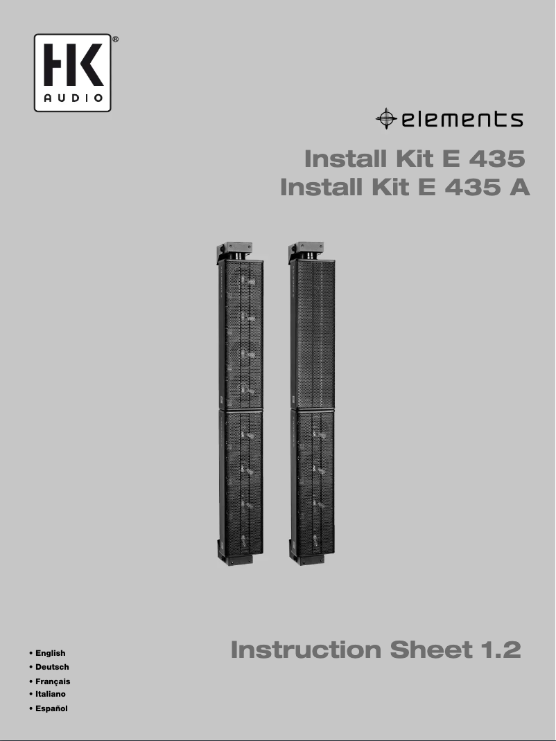 Page 1 de la notice Manuel utilisateur HK Audio E 435 A