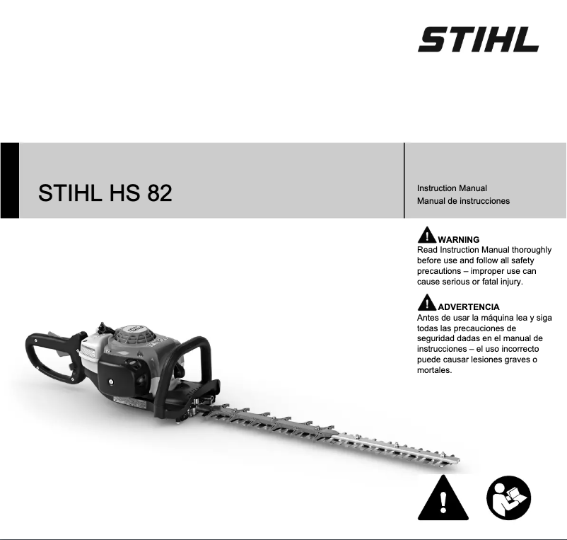 Page 1 de la notice Manuel utilisateur Stihl HS 82