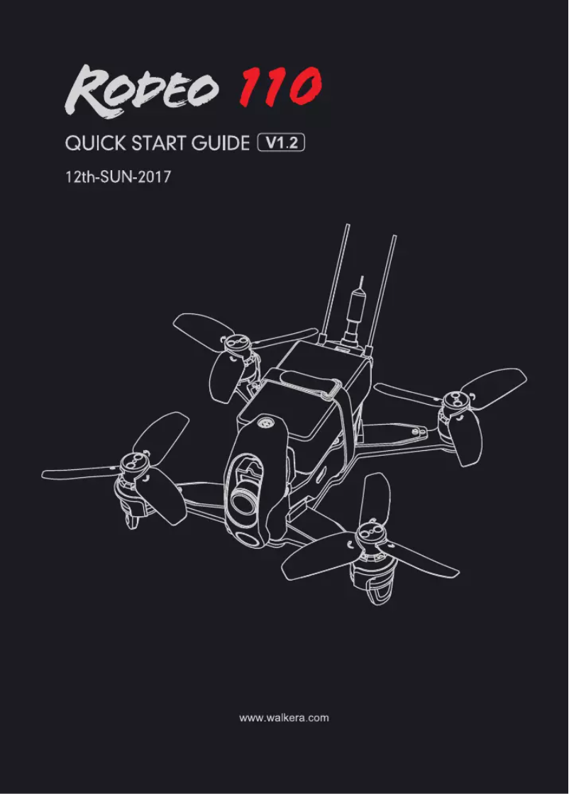 Página 1 del manual Manual de usuario Walkera Rodeo 110