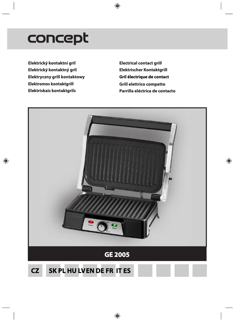 Page 1 de la notice Manuel utilisateur Concept GE2005